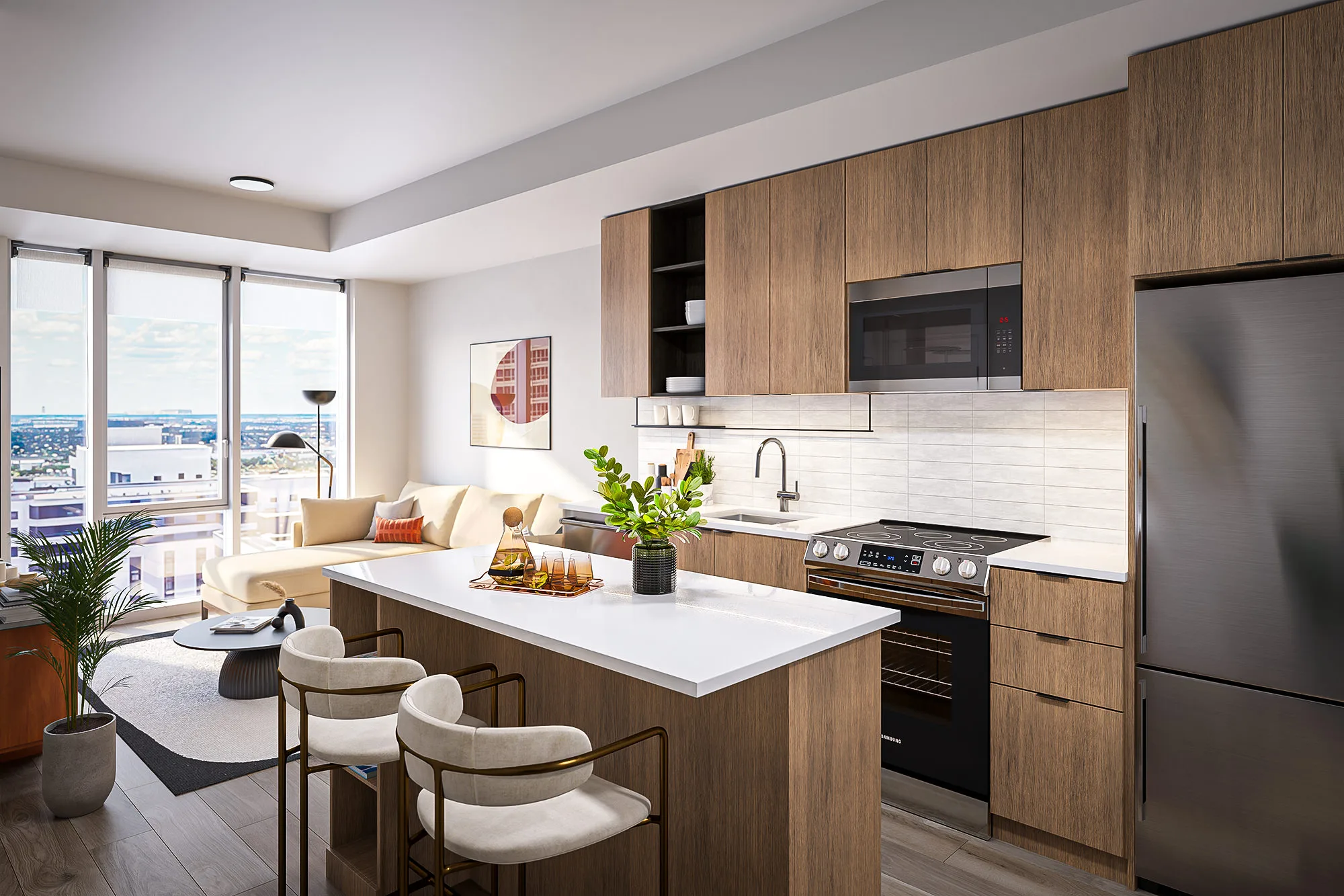 Relevé 1 Bedroom Suite Kitchen